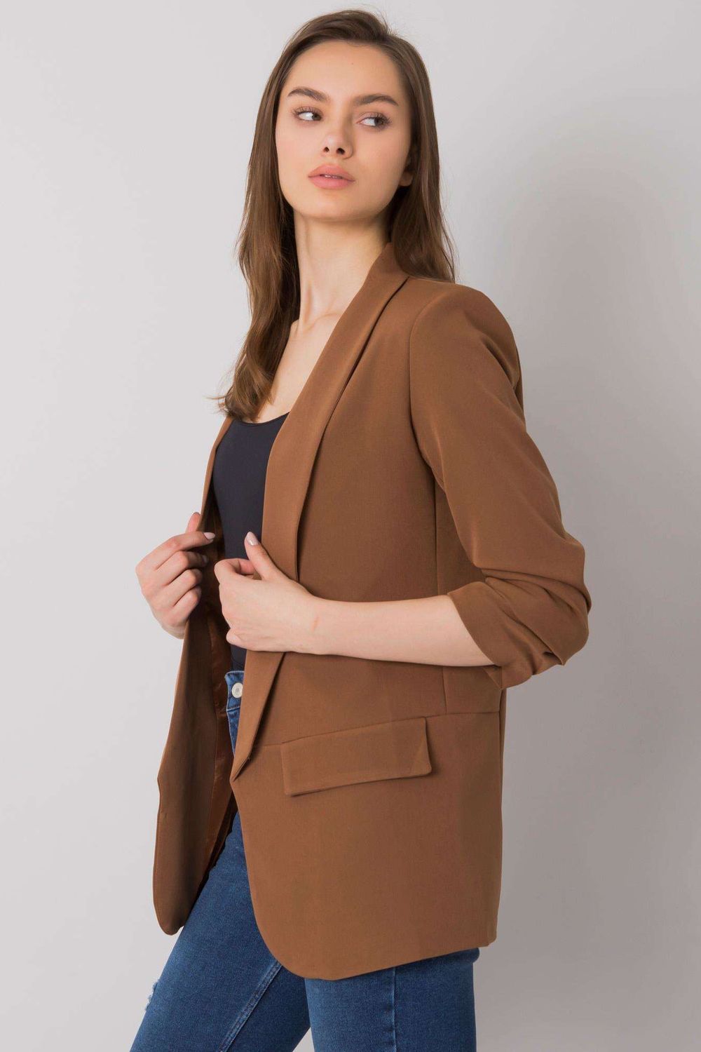  Jacket model 159741 Och Bella  brown