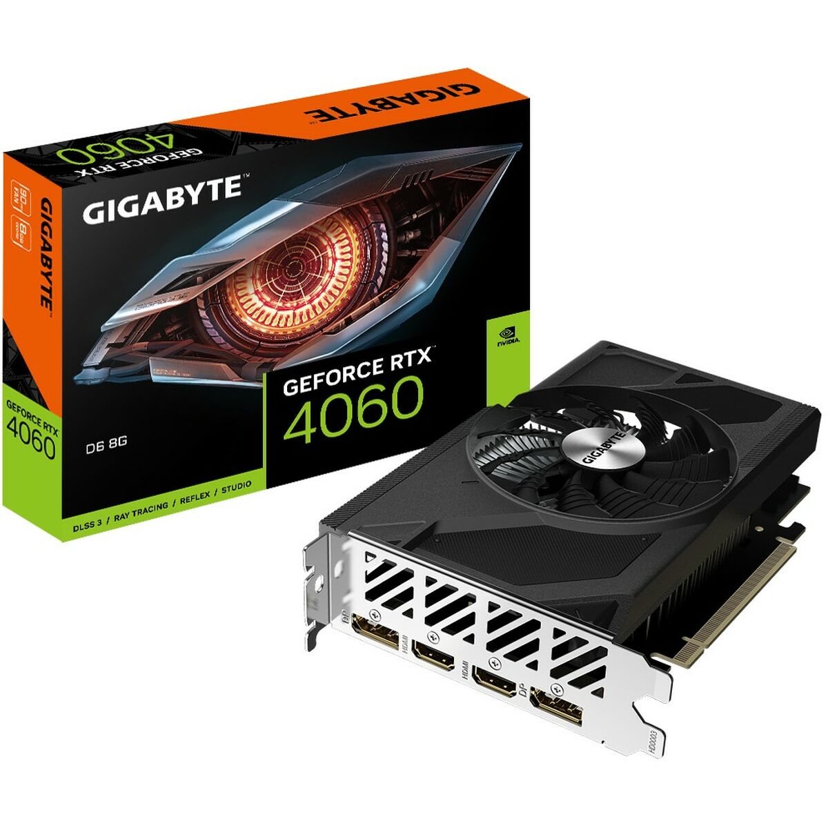 Graphics card Gigabyte RTX 4060 D6 Geforce RTX 4060 8 GB GDDR6