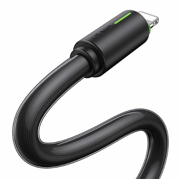 USAMS YU Series USB-C / Lightning cable 30W 1m black