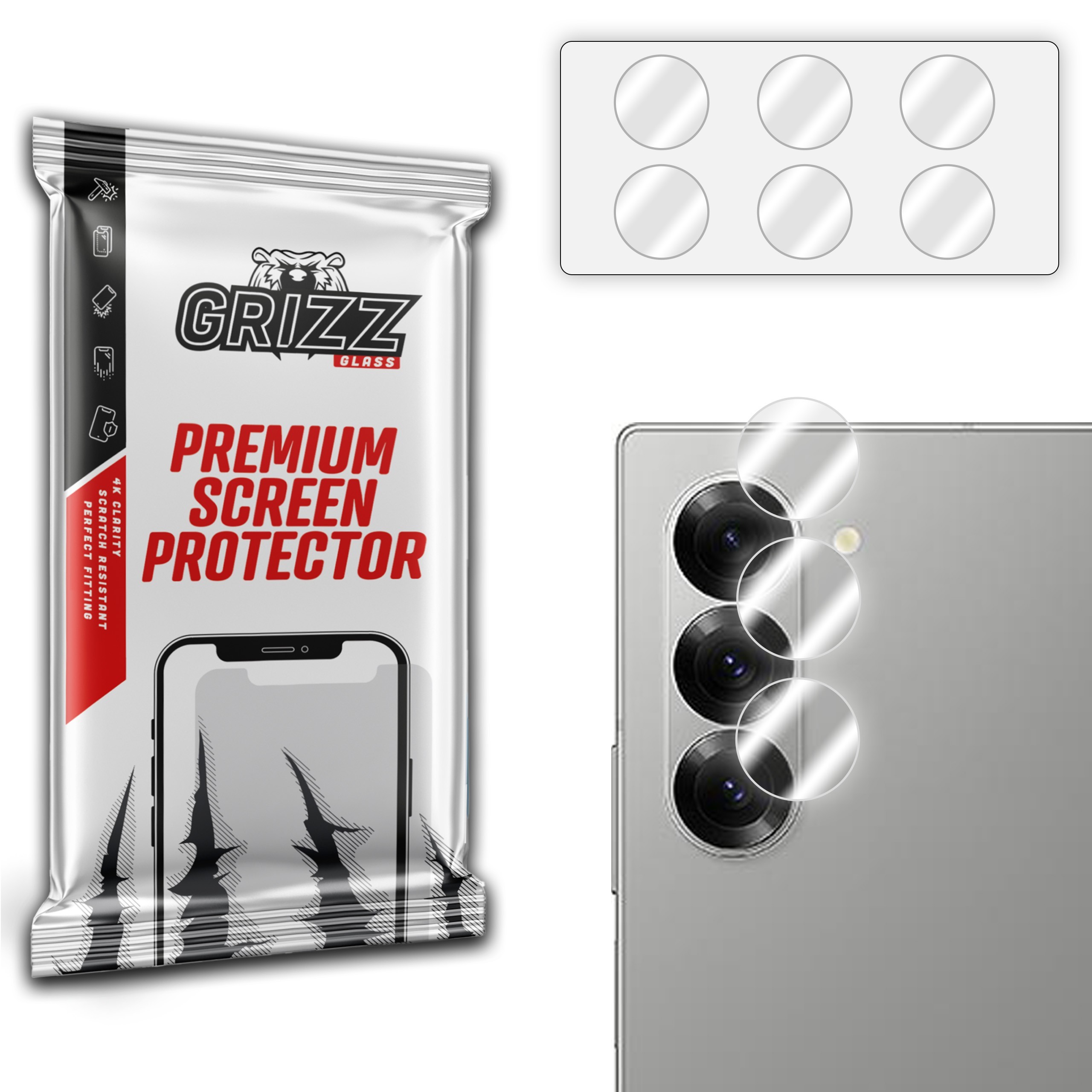 GrizzGlass HybridGlass Camera Samsung Galaxy Z Fold 6