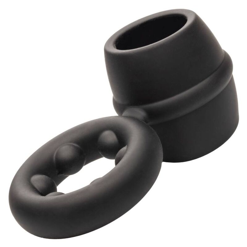 CALIFORNIA EXOTICS ALPHA DUAL MAGNUM RING BLACK