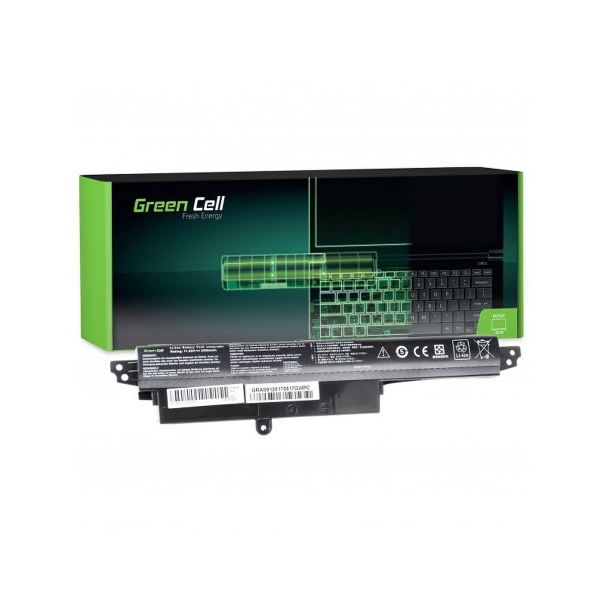Notebook Battery Green Cell AS91 Black 2200 mAh