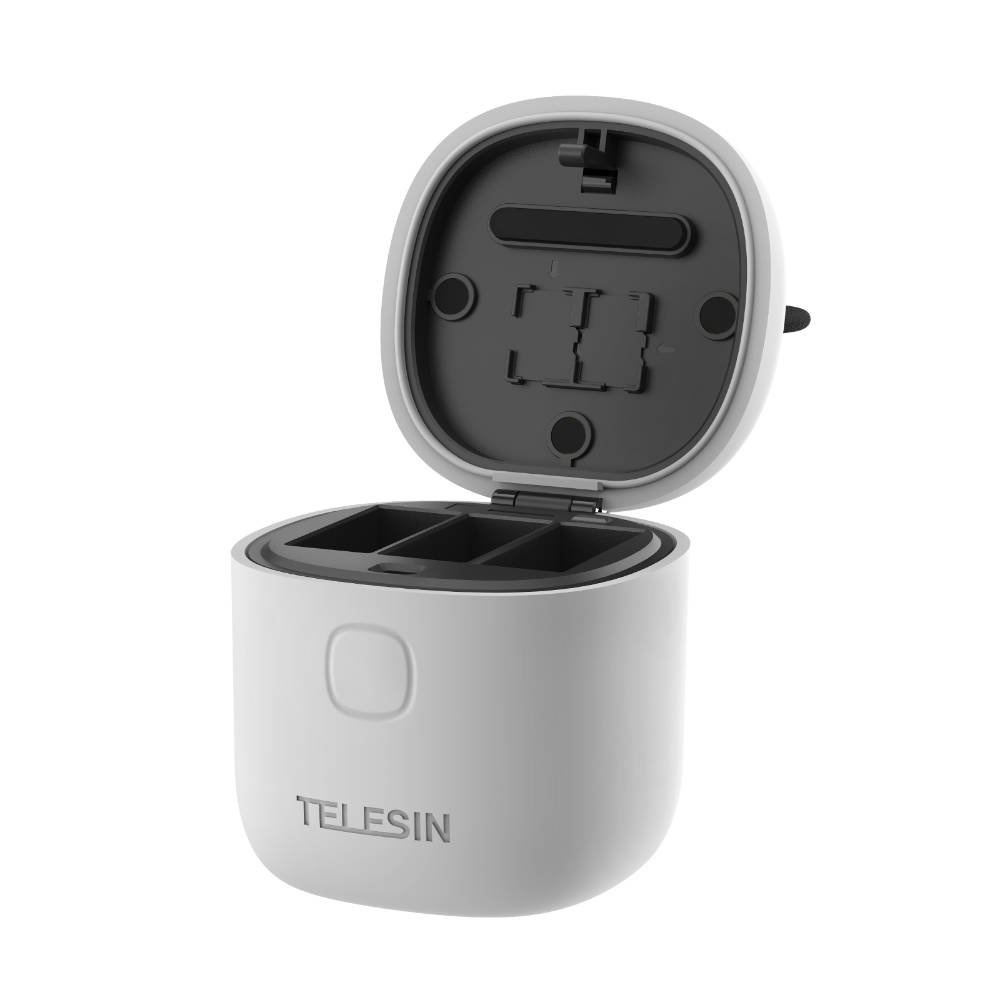Telesin 3-slot waterproof charger Allin box for GoPro Hero 9 / Hero 10 (GP-BTR-904-GY)