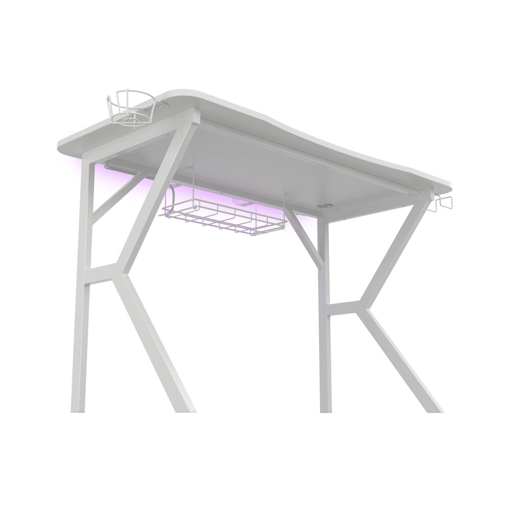 Table Gaming Genesis Holm 320 RGB White MDF Wood