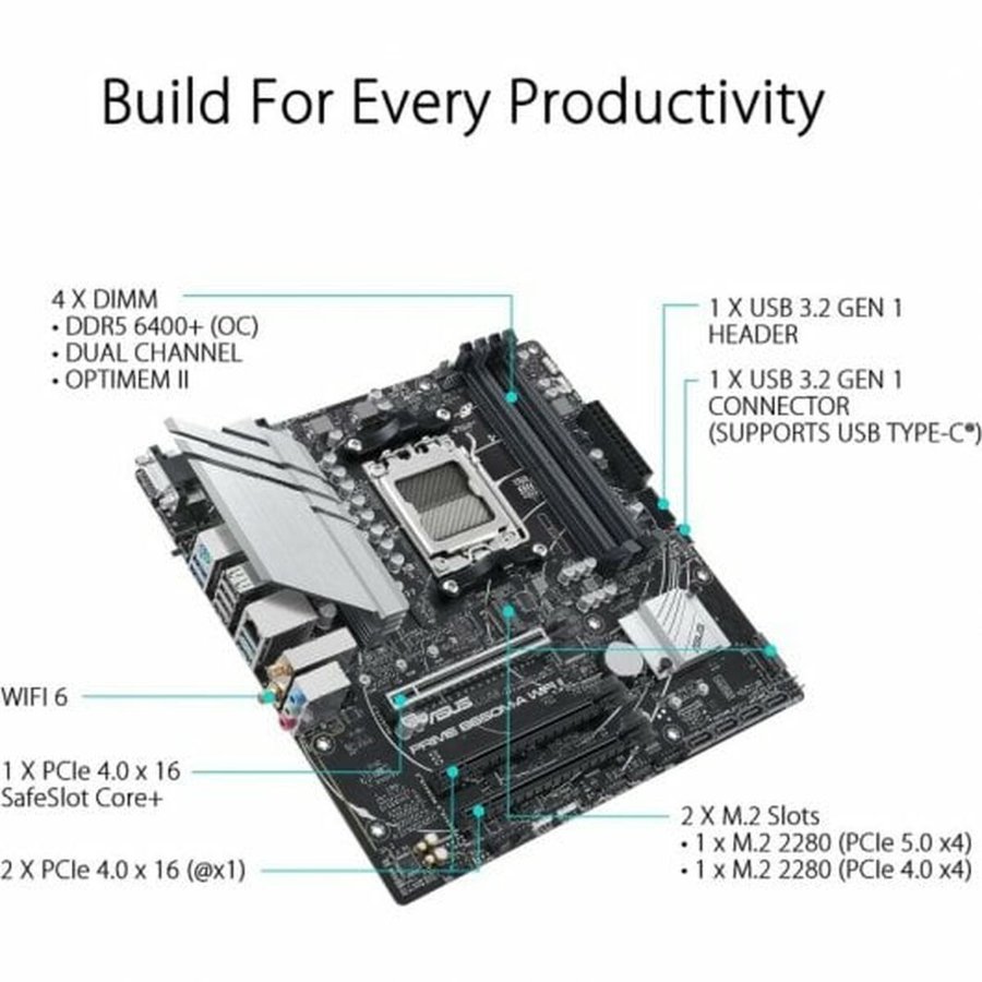 Motherboard Asus AMD AM5 AMD AMD B650 Motherboard Asus AMD AM5 AMD AMD B650