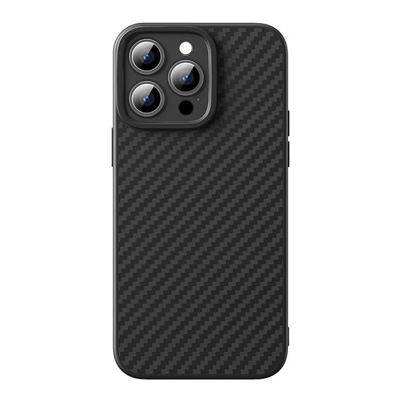 Baseus Synthetic Fiber case + tempered glass Apple iPhone 15 Pro
