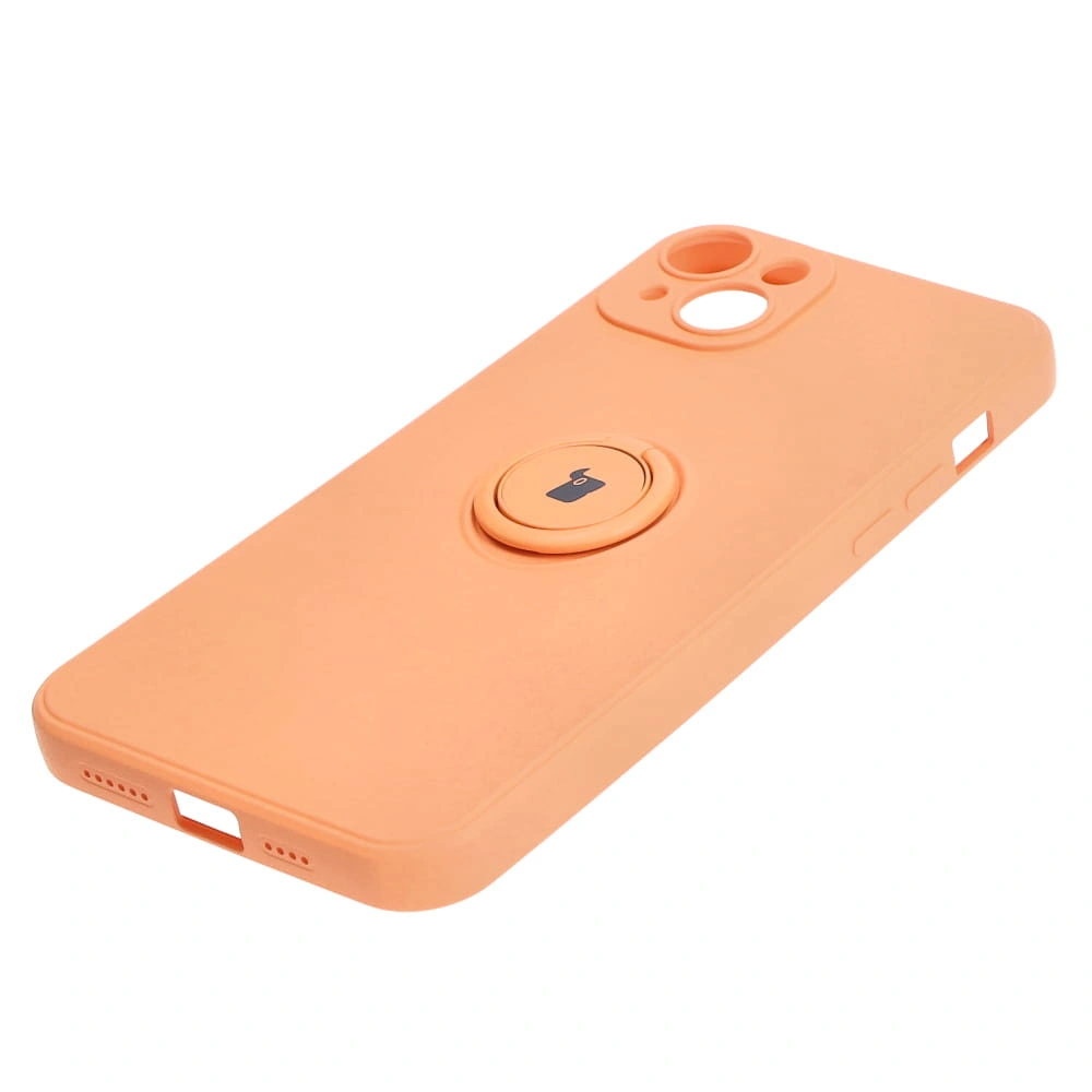 Bizon Case Silicone Ring Sq Apple iPhone 15 Plus orange
