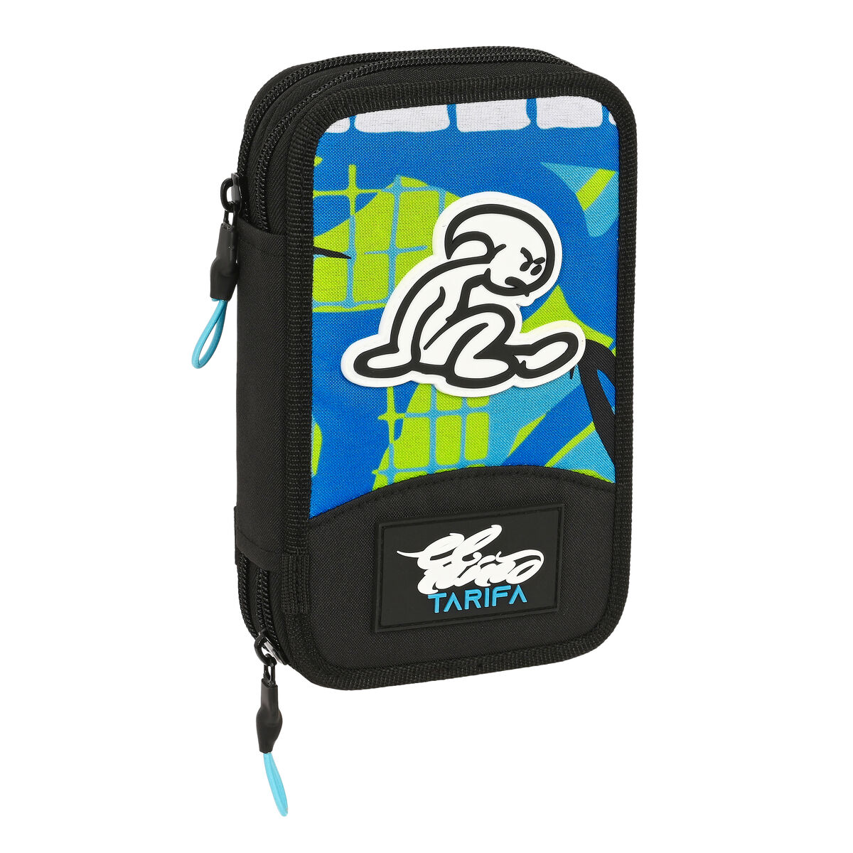 School Case with Accessories El Niño Green bali Black (12.5 x 19.5 x 4 cm) (28 pcs)