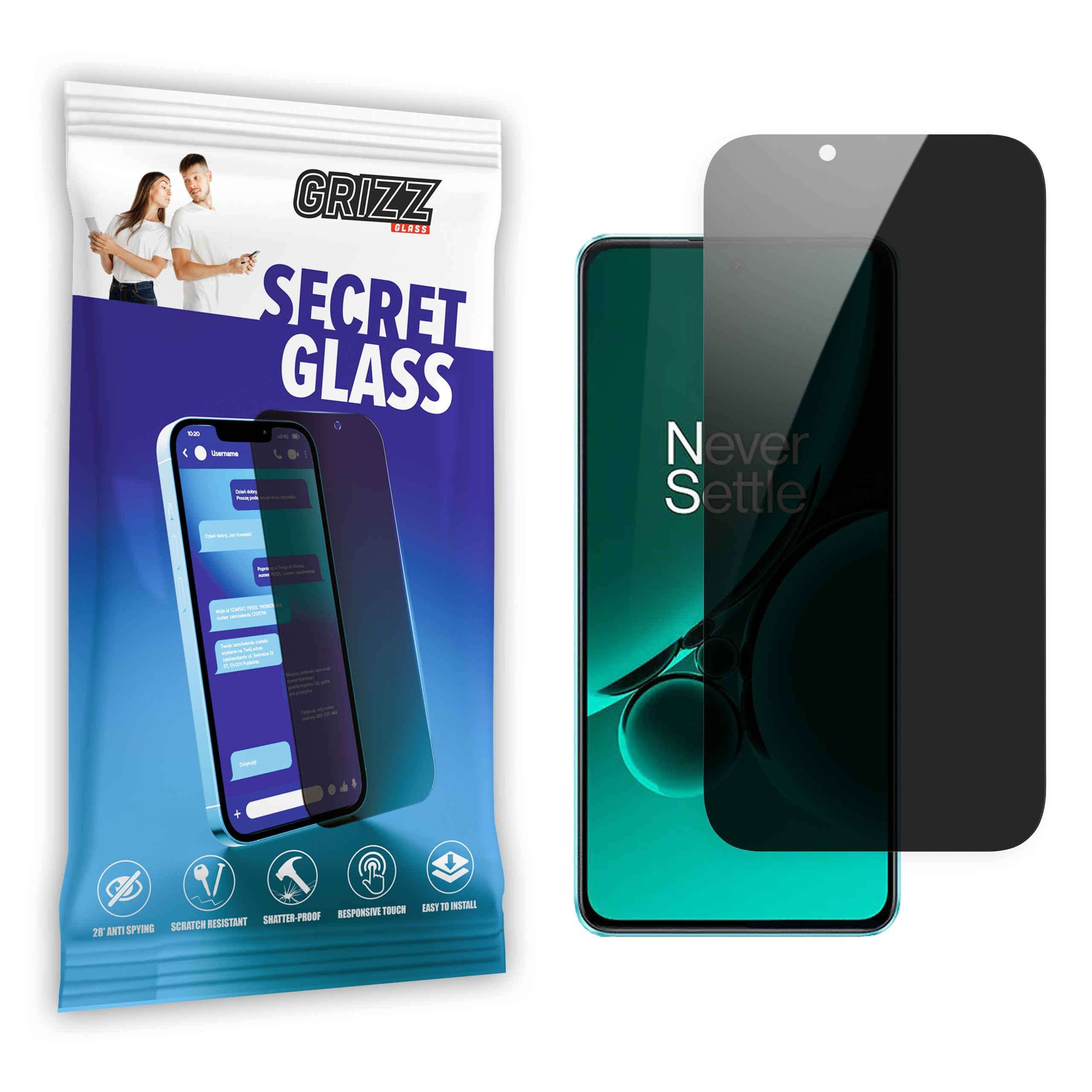 GrizzGlass SecretGlass OnePlus Nord CE 3