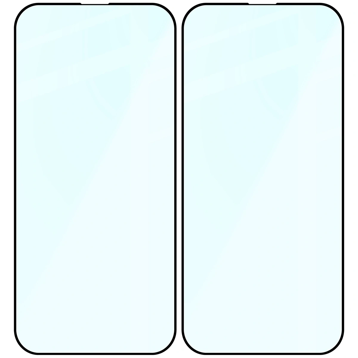Szkło hartowane Bizon Glass Edge Duo do Apple iPhone 14 Pro czarna ramka [2 PACK]