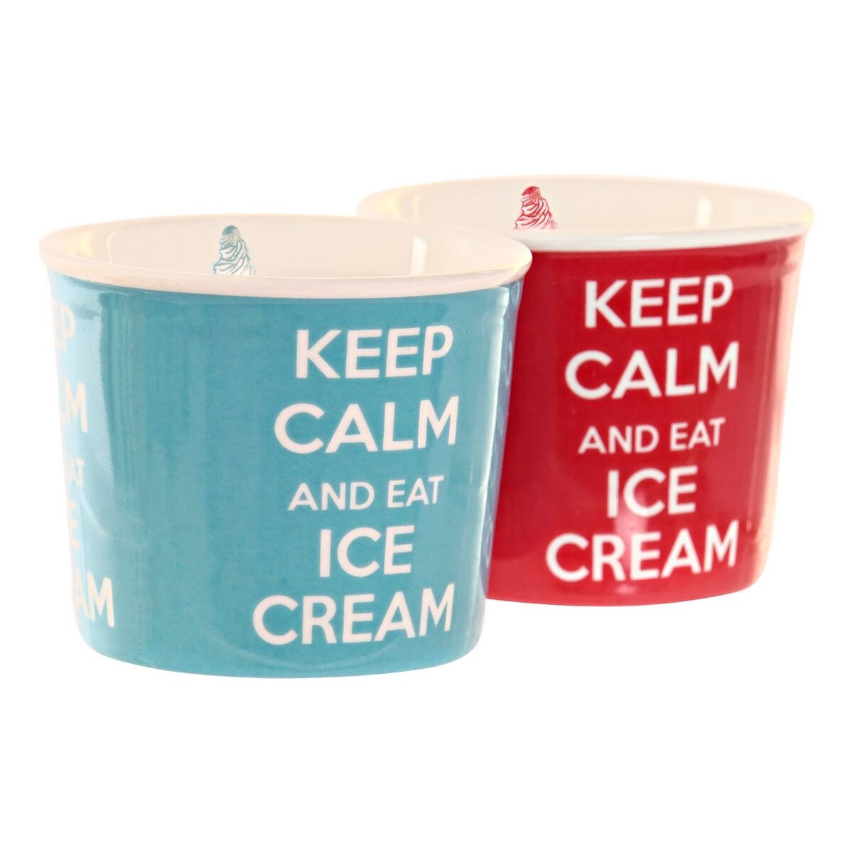 Set of glasses DKD Home Decor Ceramic Multicolour