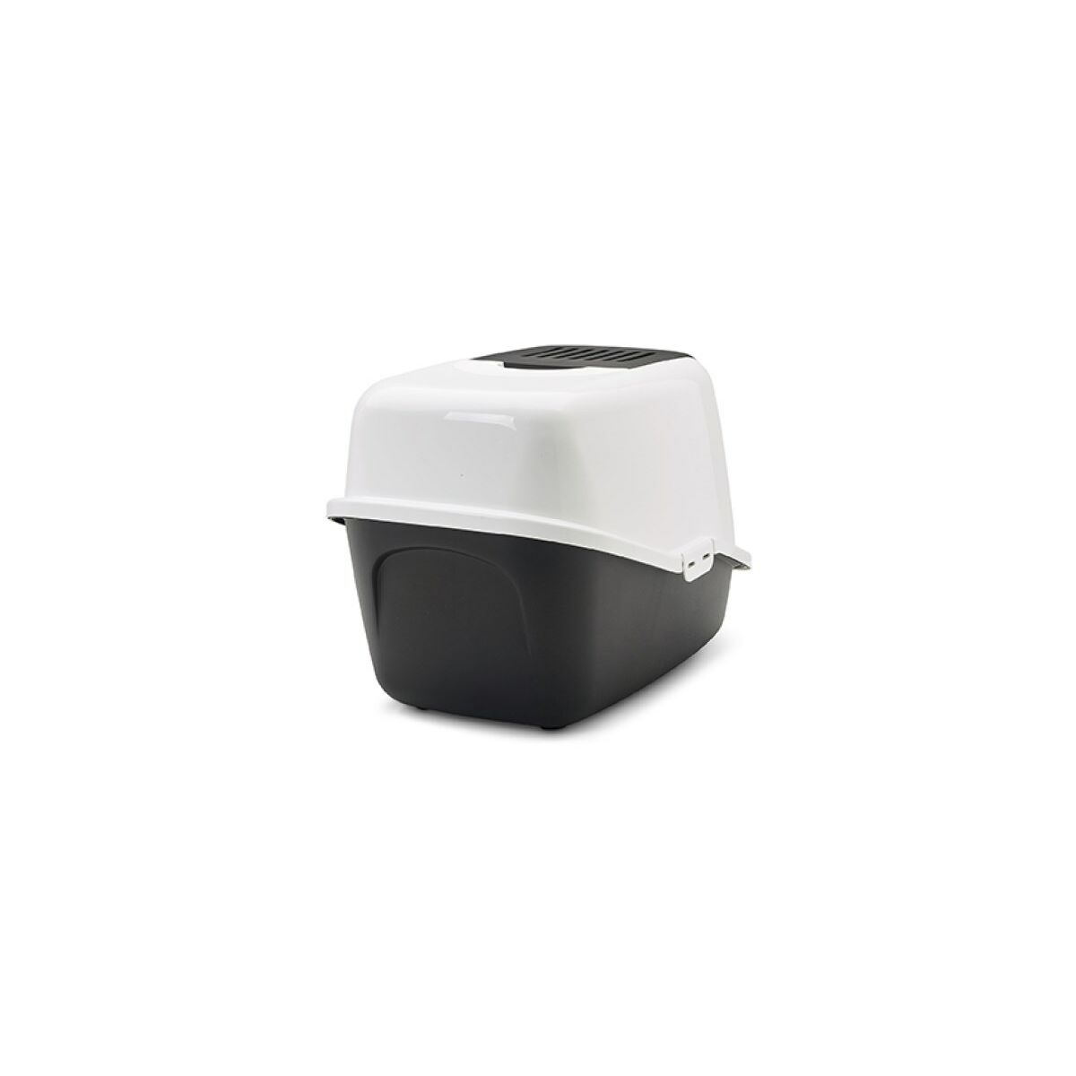 Cat Litter Box Savic Nestor White Black Plastic