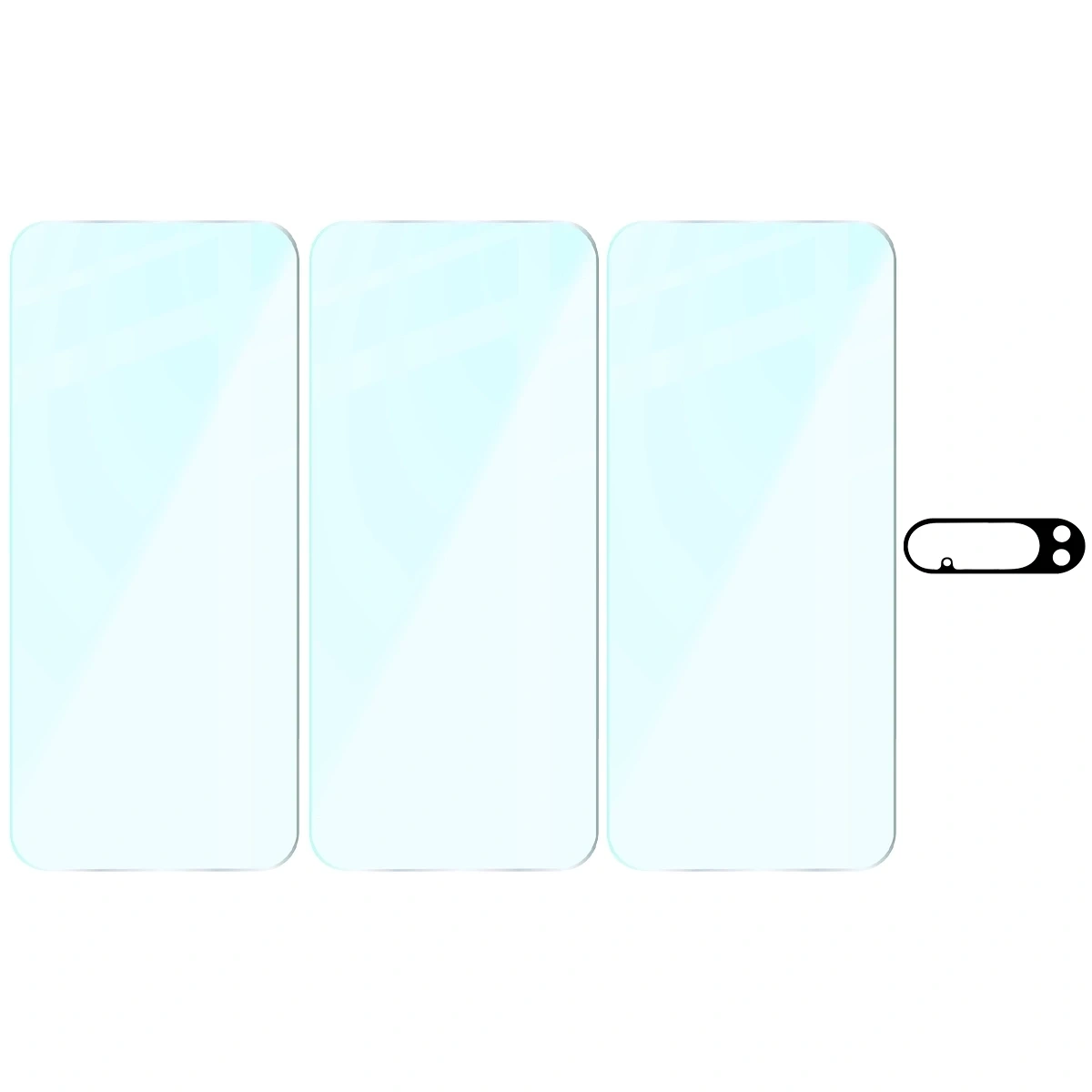 3x Szkło na ekran + szkło na aparat Bizon Glass Clear Pack do Google Pixel 10 Pro XL