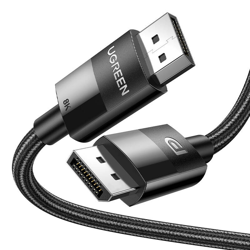 UGREEN 80390 2xDisplayPort 1.4 male-male braided video cable 2m
