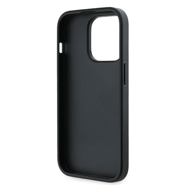 Karl Lagerfeld KLHCP13XPQDSMGK Apple iPhone 13 Pro Max hardcase Diagonal Quilted Script black