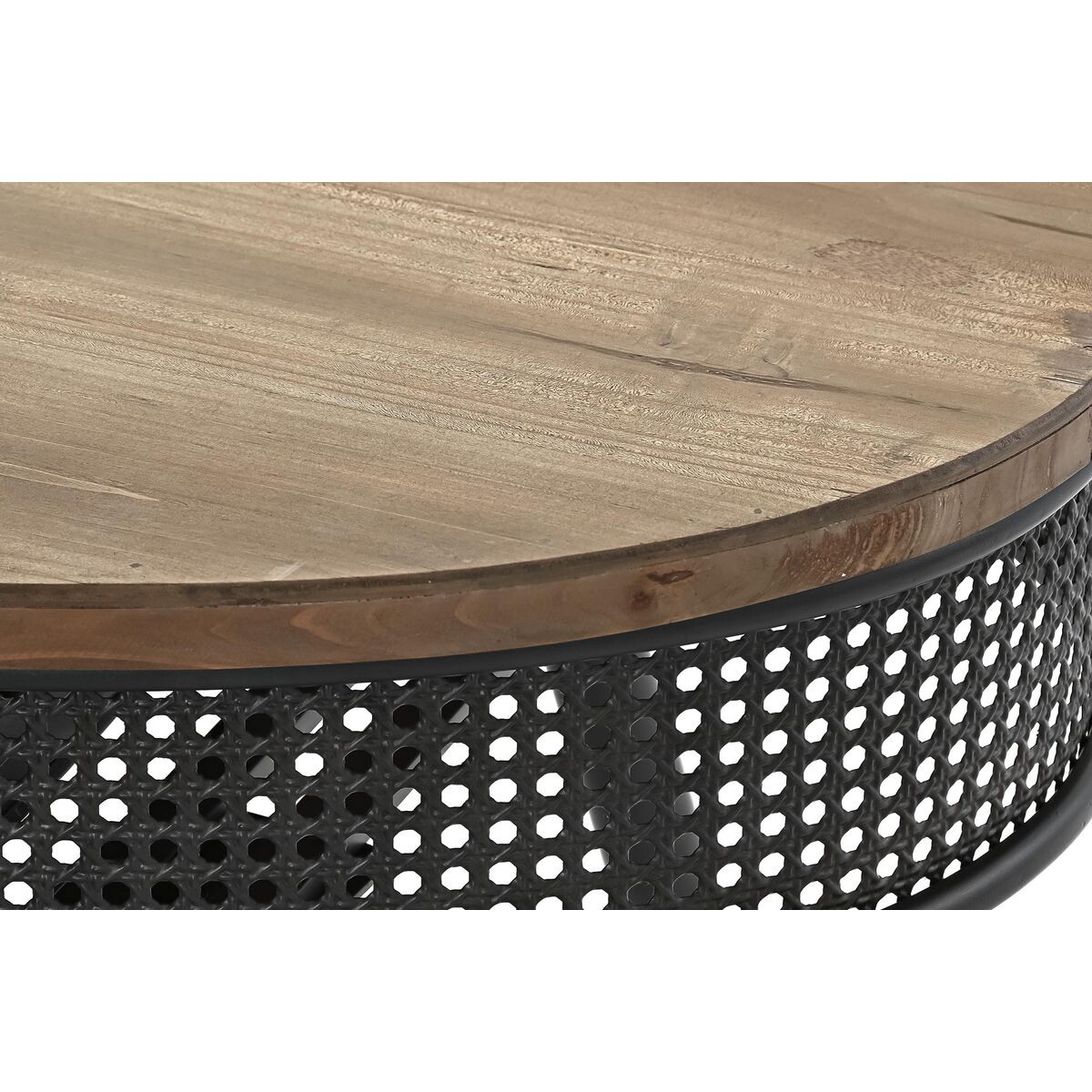 Beistelltisch DKD Home Decor Tanne Schwarz Metall Braun 120 x 58 x 42 cm