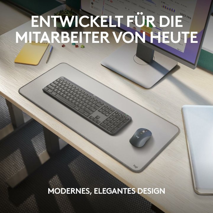 Keyboard and Mouse Logitech 920-012504 Graphite German QWERTZ