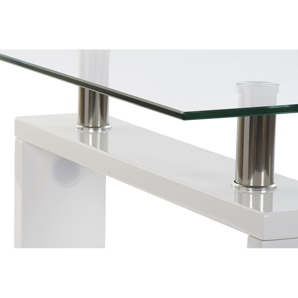 Side table DKD Home Decor S3023475 Crystal Metal Wood Aluminium White Plastic 120 x 60 x 42 cm