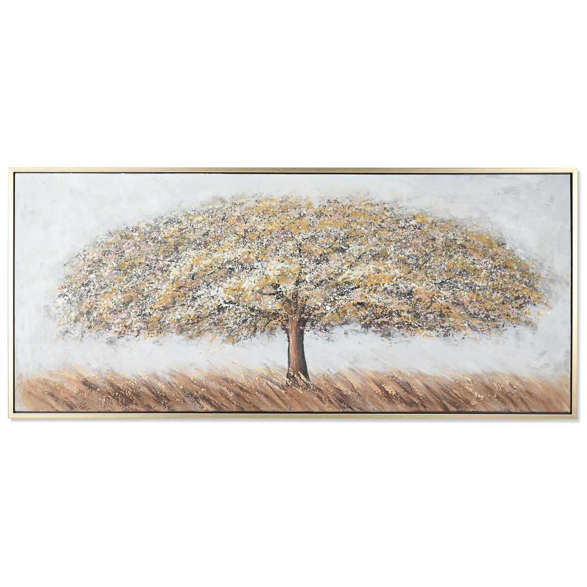Painting Home ESPRIT White Golden Tree Traditional 182 x 3,8 x 80 cm