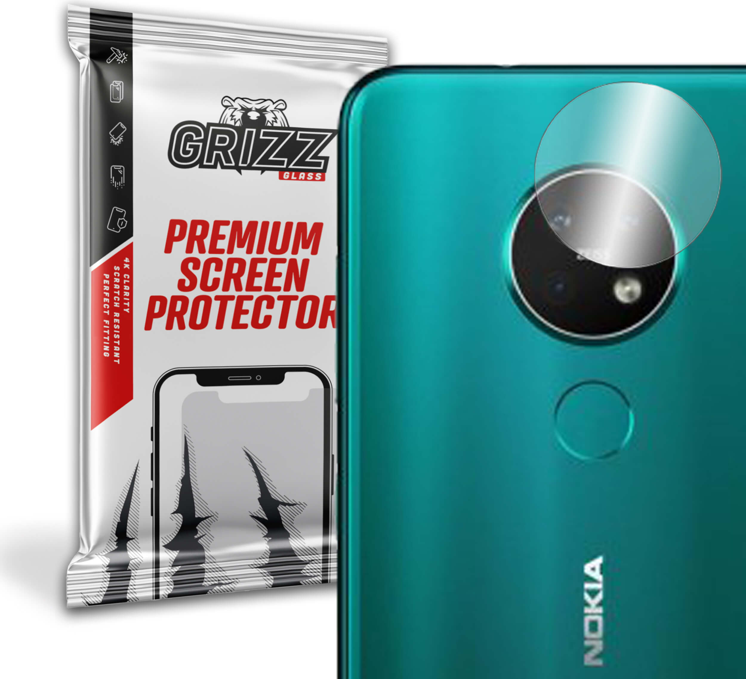 GrizzGlass HybridGlass Camera Nokia 7.2