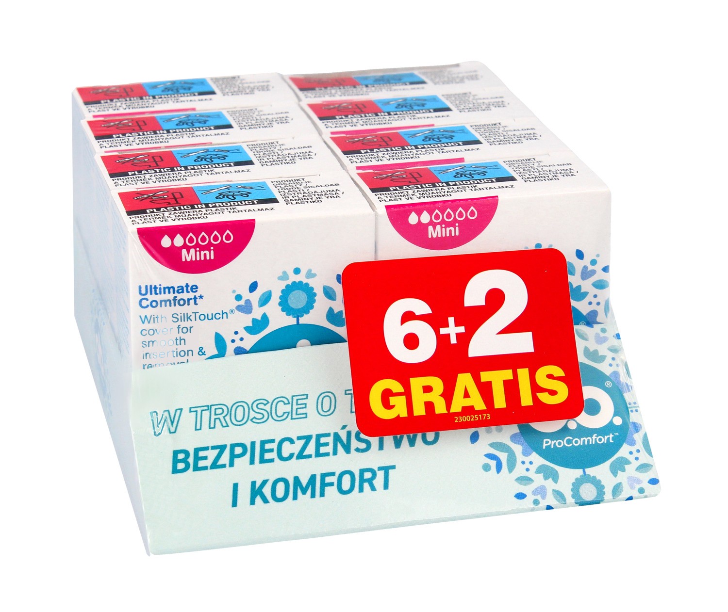 O.B.ProComfort Ultimate Mini (8) komfortowe tampony 1op.-8szt (6+2gratis)