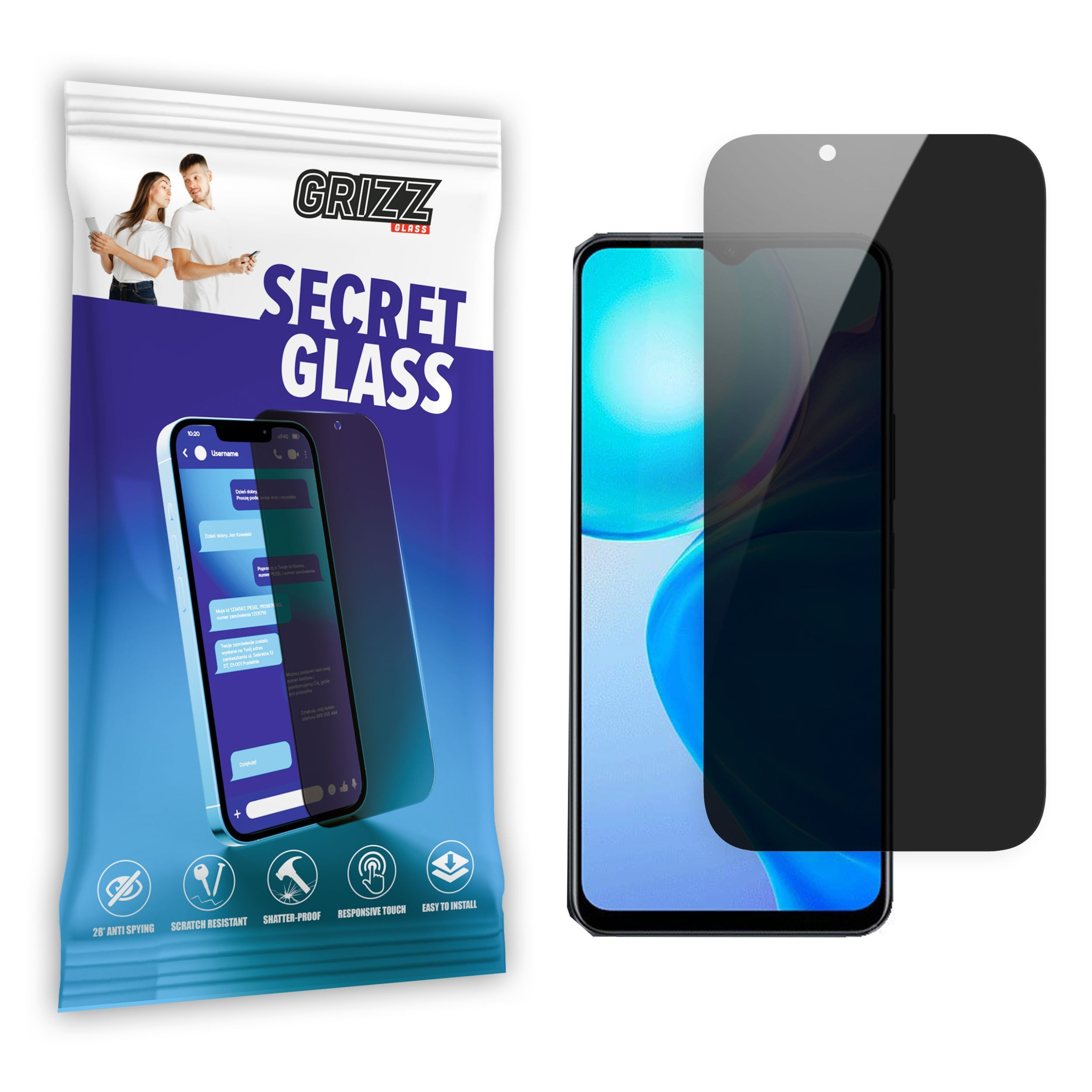 GrizzGlass SecretGlass Vivo Y73t