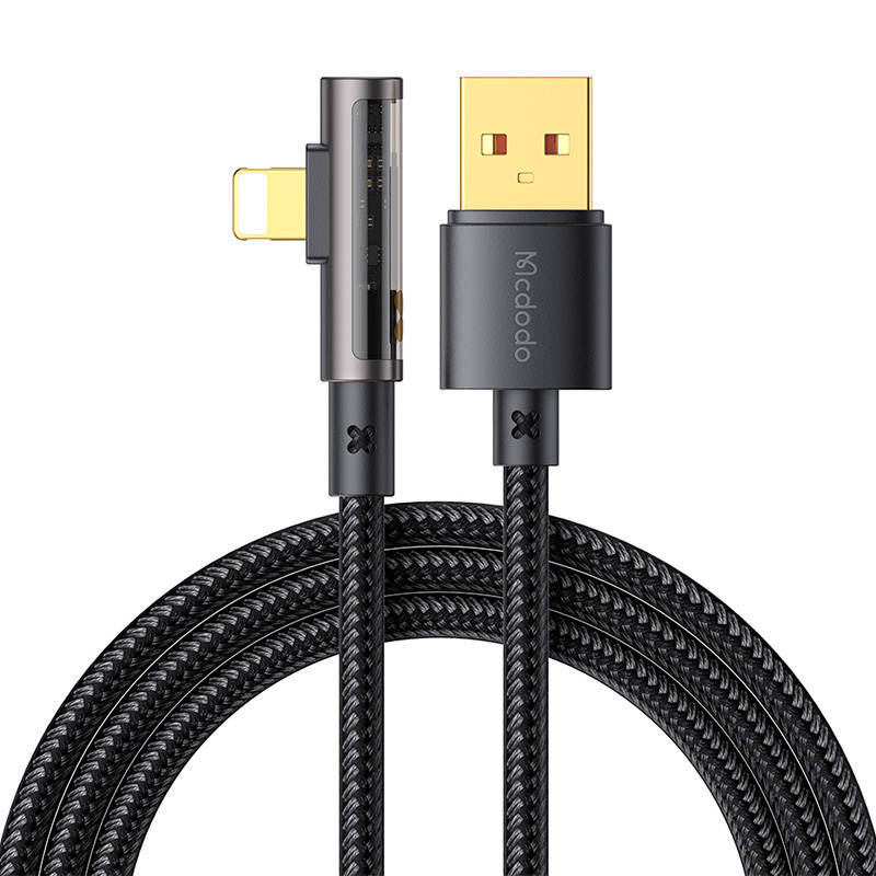 Mcdodo Prism CA-3511 USB-A/Lightning Angle Cable, 1.8m (black)