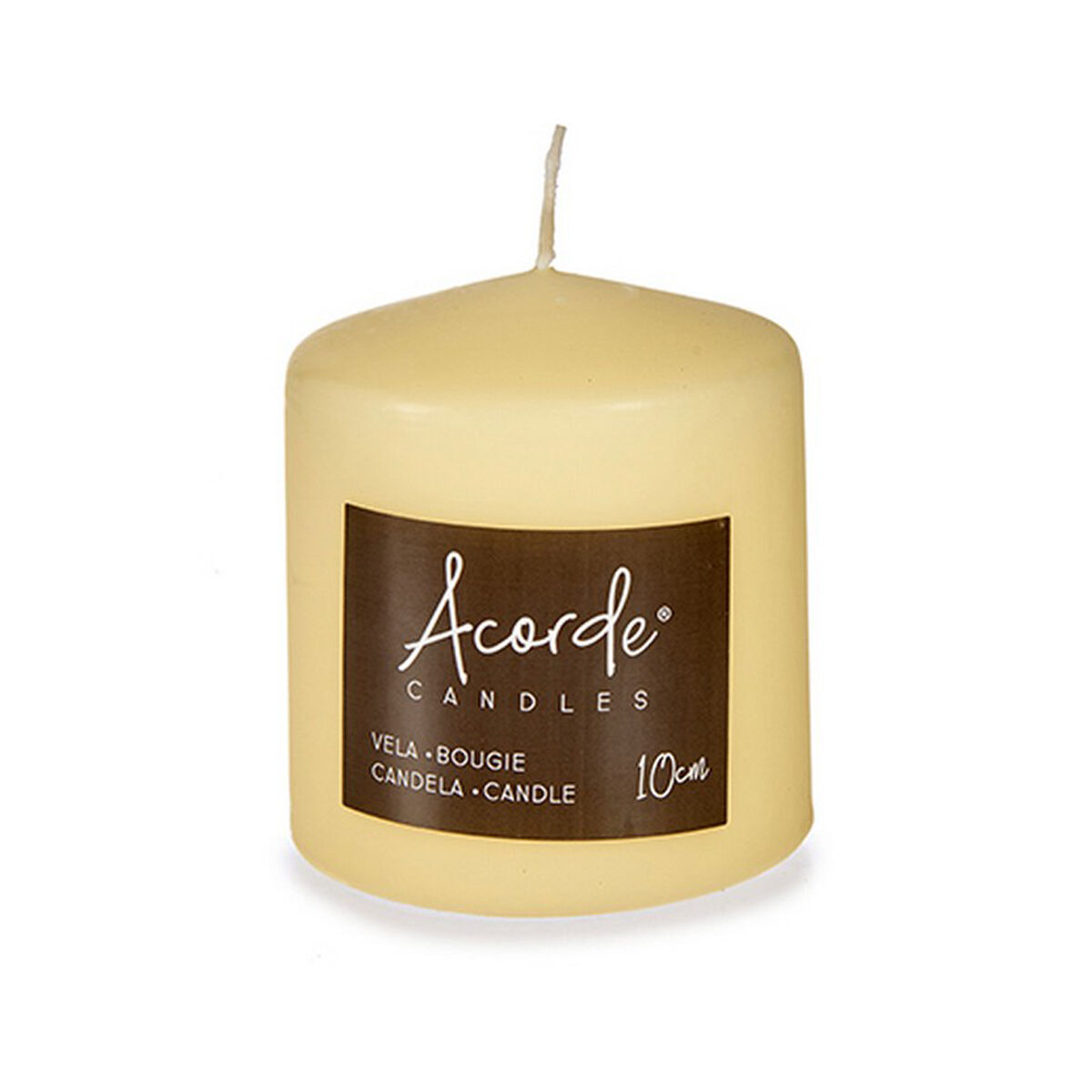 Candle Cream 9 x 10 x 9 cm (4 Units)