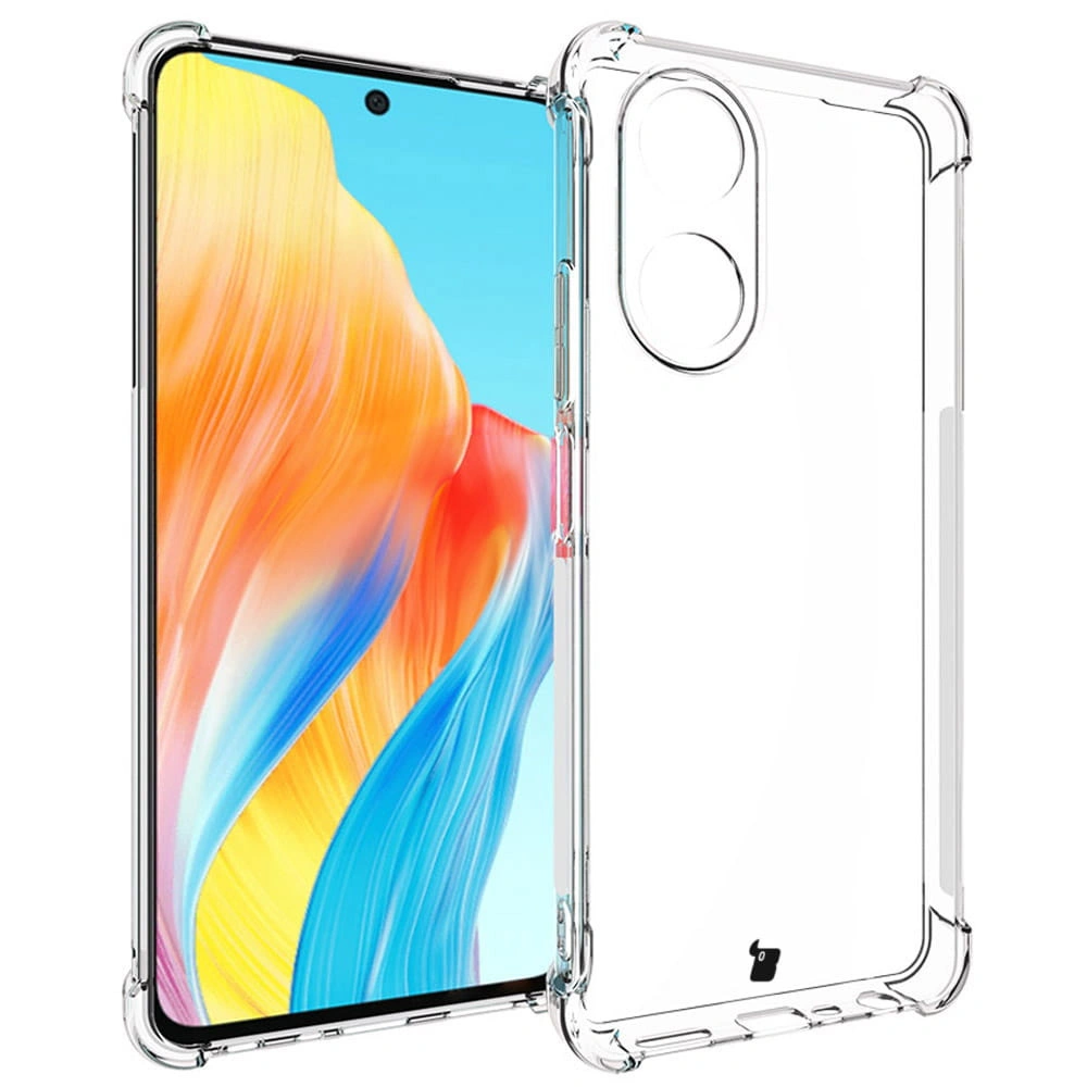 Bizon Case Clear Pack case + 2x screen glass Oppo A58 4G clear