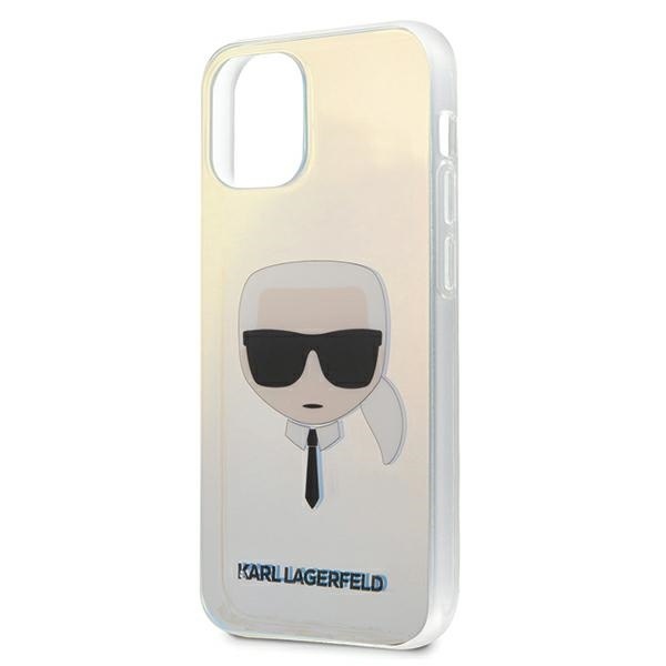 Karl Lagerfeld KLHCP12SPCKHML Apple iPhone 12 mini multicolor hardcase Iridescent Karl`s Head