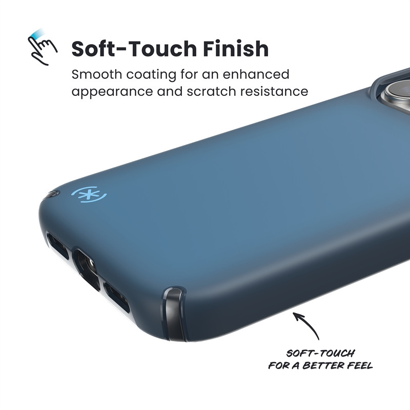 Etui Speck Presidio Lux MagSafe do Apple iPhone 17 Pro (Deep Sea Fade / Black / Spell Blue)