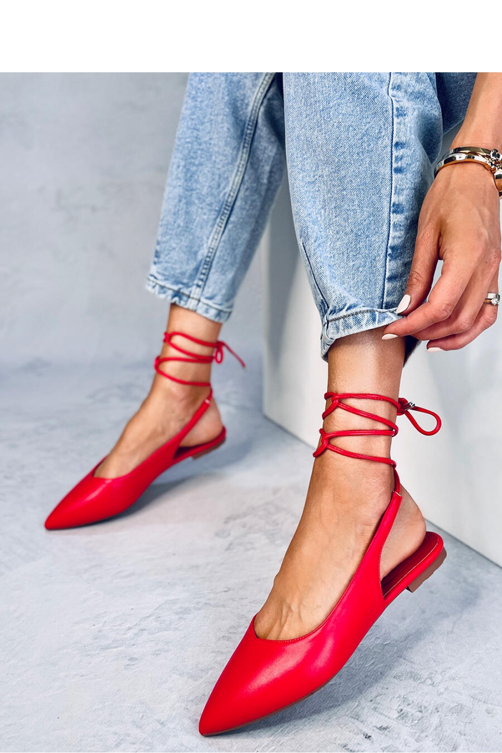  Ballet flats model 181957 Inello  red