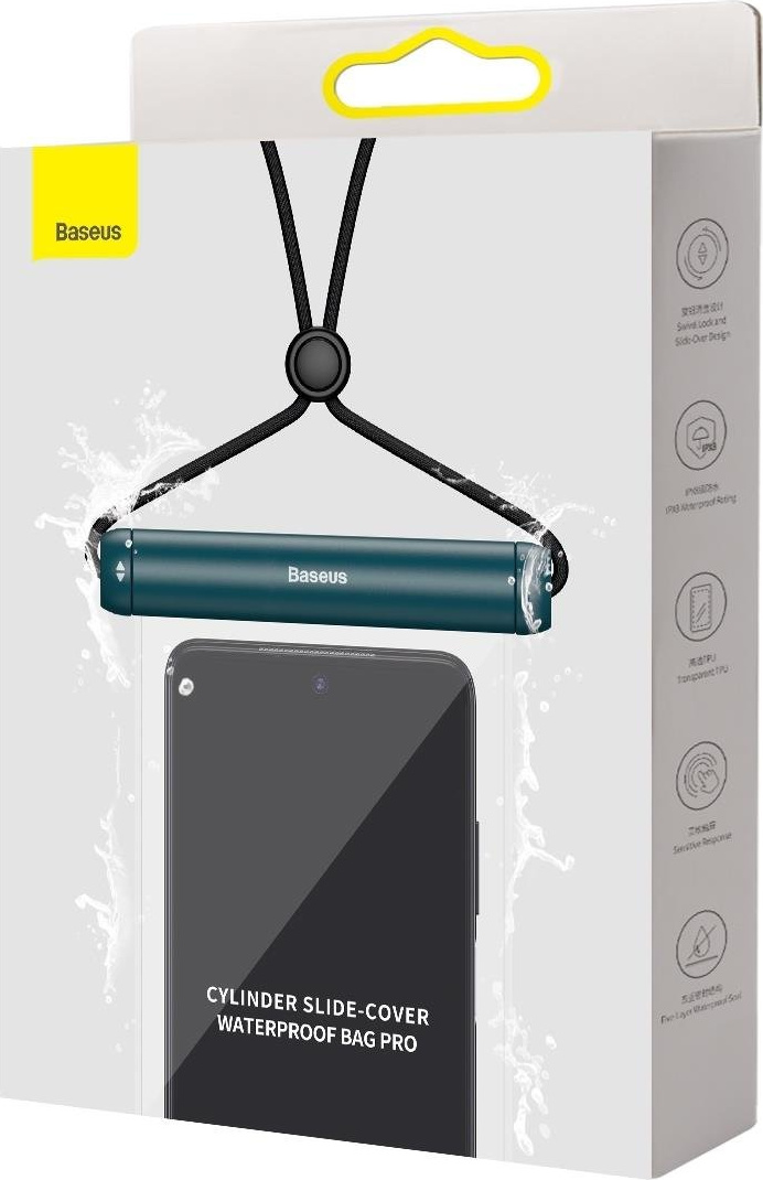 Baseus waterproof case for phone Slide-cover blue