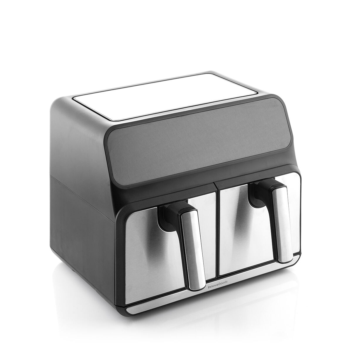 No-Oil Fryer InnovaGoods Fryinn Double 8000 Black Stainless steel 3400 W 8 L