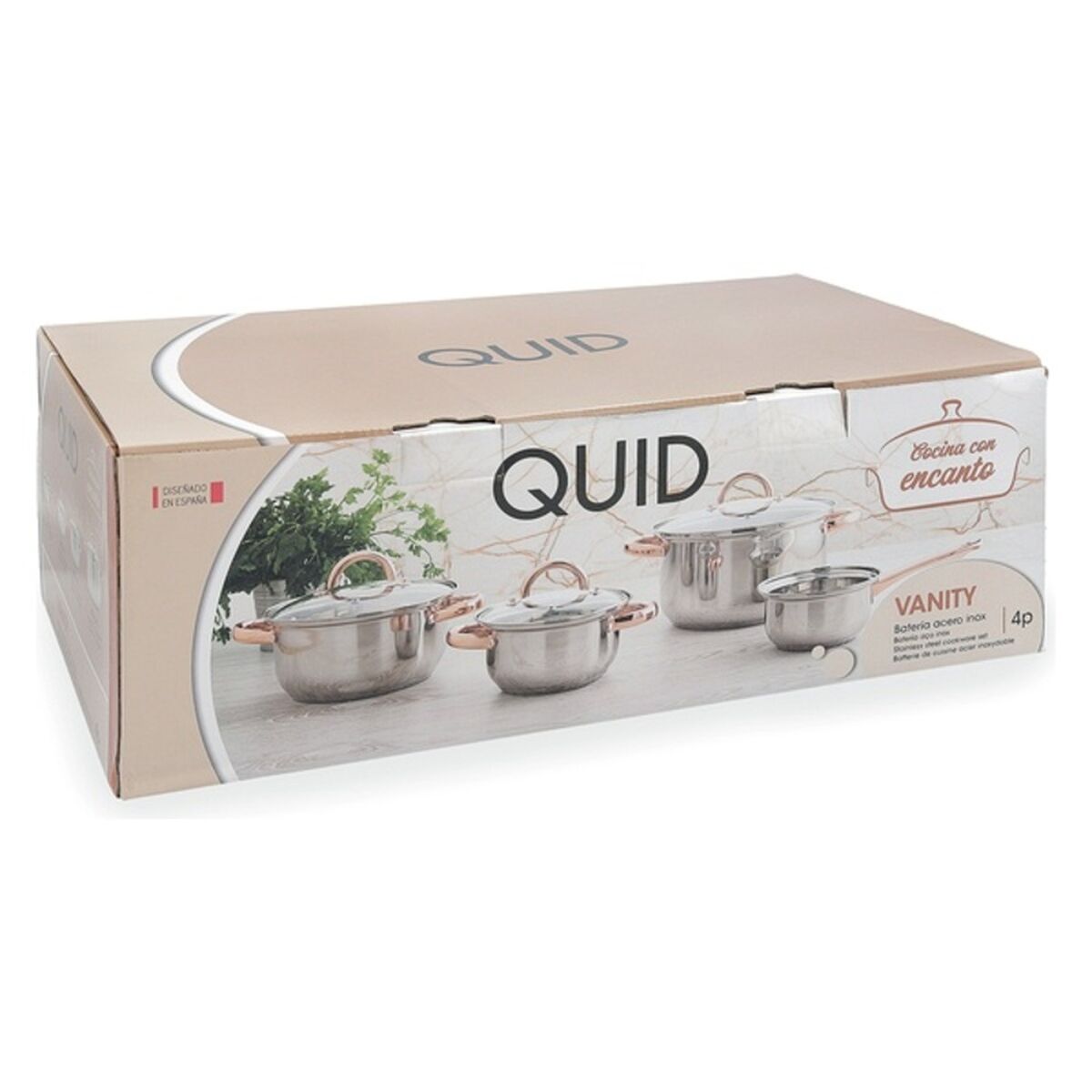 Cookware Quid Vanity Stainless steel (4 Pcs)