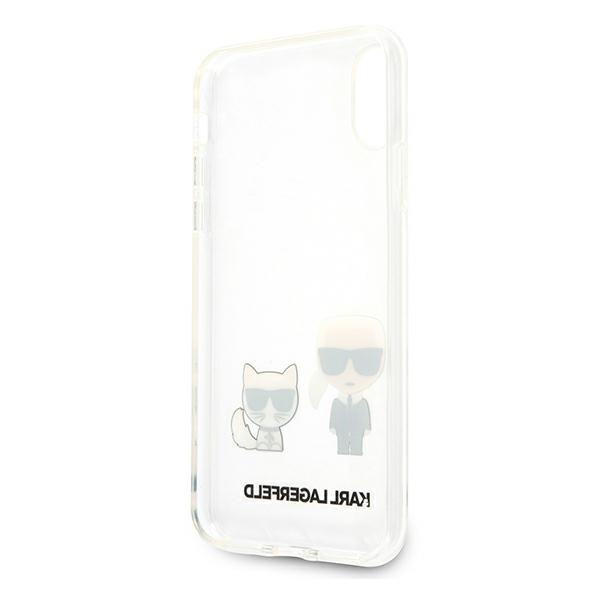 Karl Lagerfeld KLHCPXCKTR Apple iPhone X/XS hardcase Transparent Karl & Choupette
