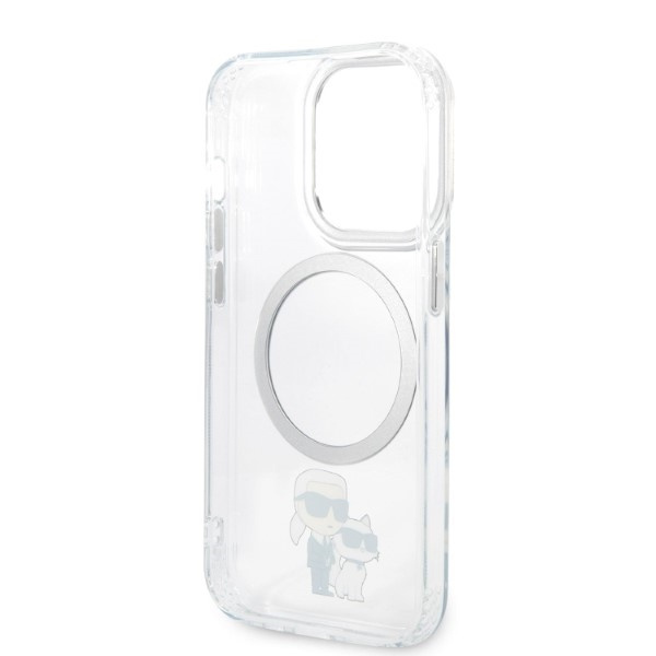 Karl Lagerfeld KLHMP14XHNKCIT Apple iPhone 14 Pro Max hardcase transparent IML NFT Karl&Choupette Magsafe