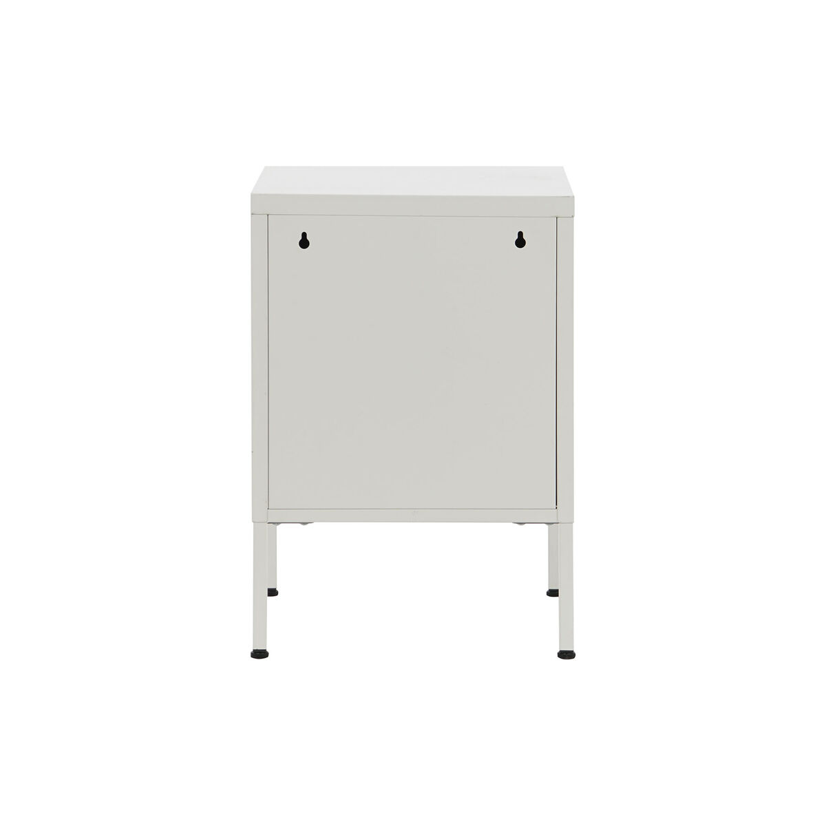 Nightstand Home ESPRIT White Metal 35 x 35 x 51 cm