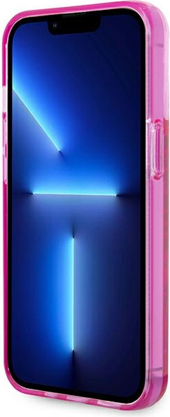 Karl Lagerfeld KLHCP14LLCKVF Apple iPhone 14 Pro pink hardcase Liquid Glitter Elong