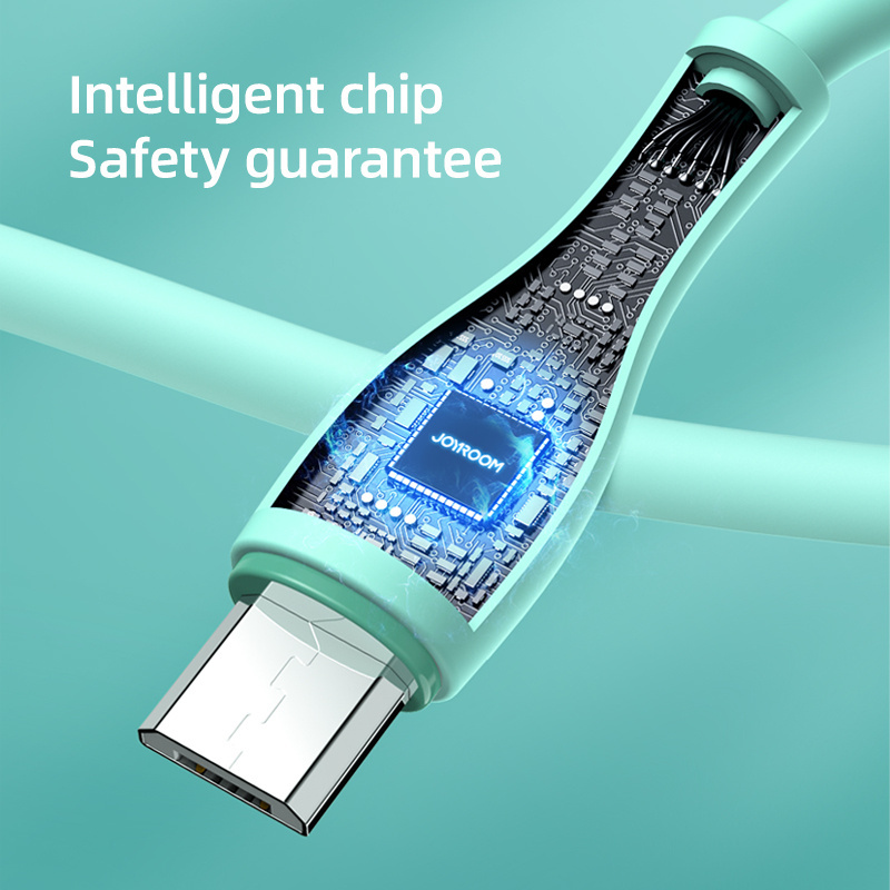 Joyroom S-2030M8 cable USB-A / microUSB 3A 2m green