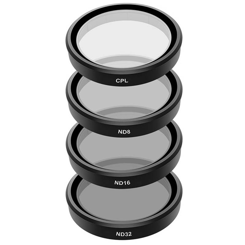 TELESIN CPL/ND8/ND16/ND32 Filter DJI Osmo Action 3 [4 PACK]