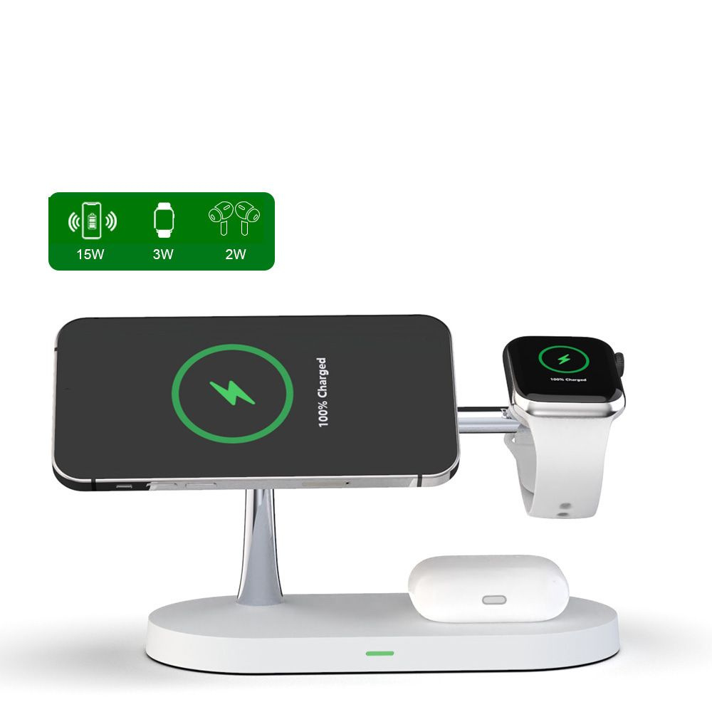 Tech-protect A12 3in1 Magnetic Magsafe Wireless Charger White