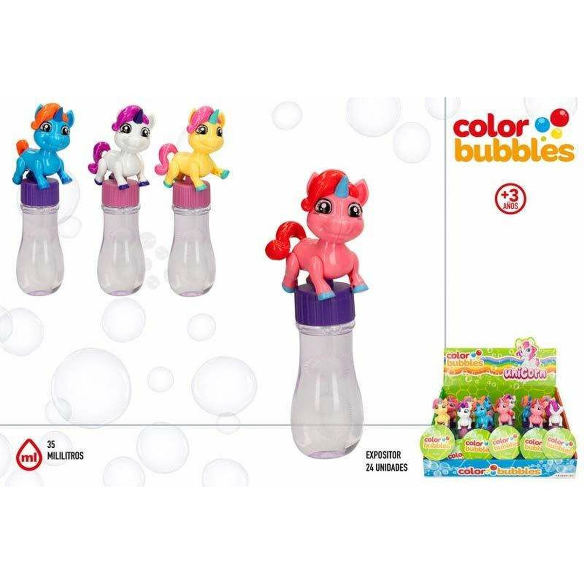 Bubble blower Color Bubbles 35 ml Unicorn