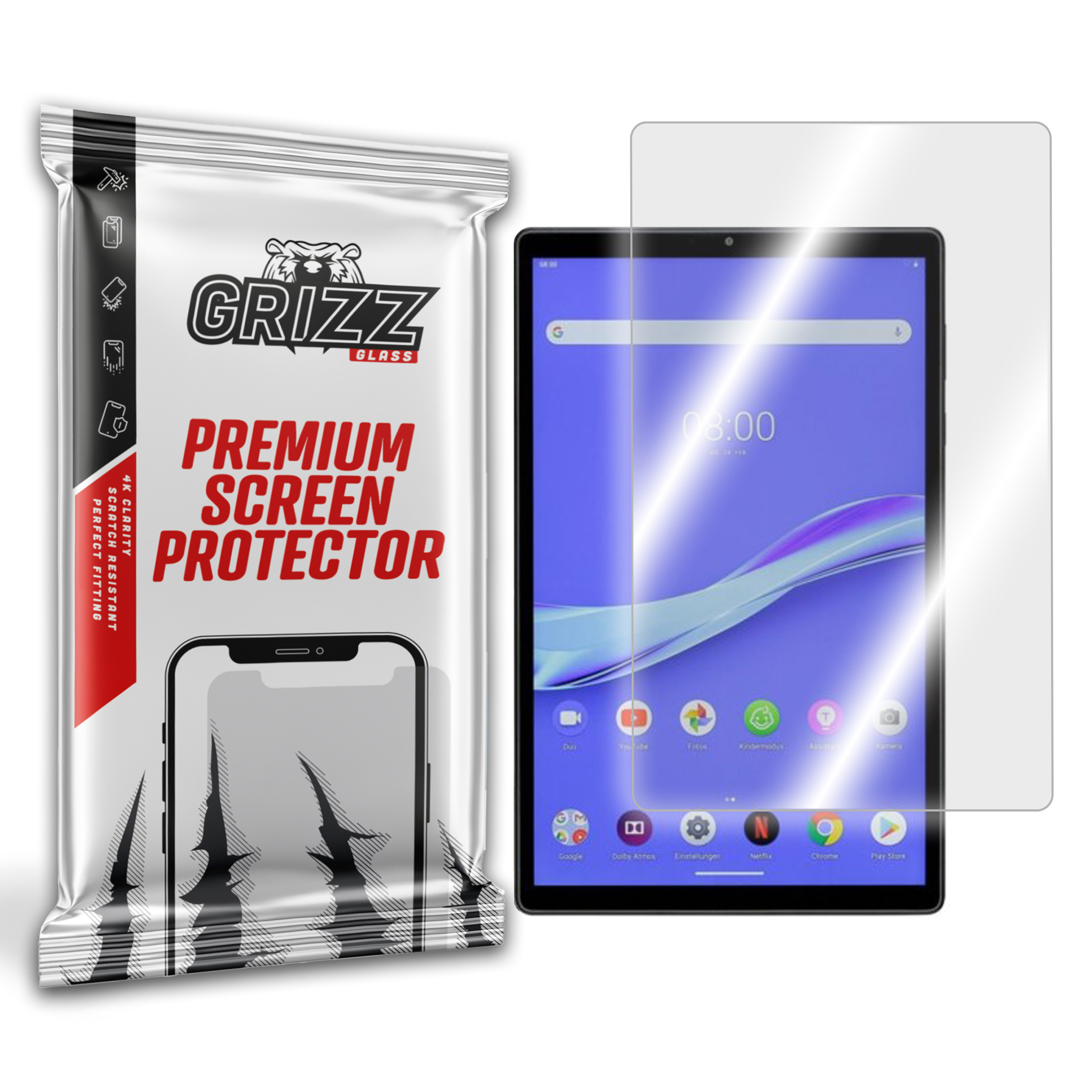 GrizzGlass Hybrid Glass Lenovo Tab M10 Plus