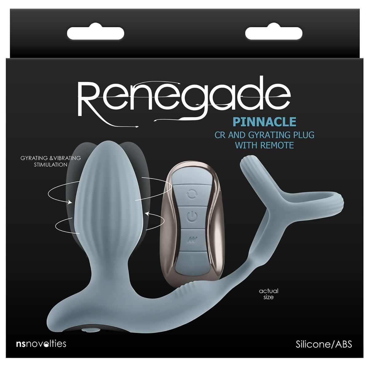 Anal plug NS Novelties Renegade Blue (3,7 cm)