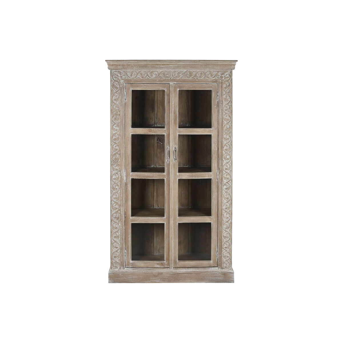 Display Stand Home ESPRIT White Mango wood 120 X 44 X 210 cm