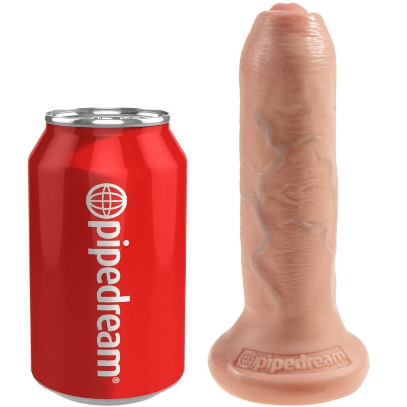 KING COCK REALISTIC DILDO UNCUT FLESH 17 CM