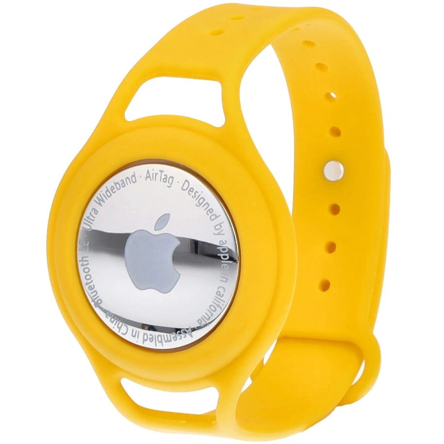 Bizon Case Locator Child Apple AirTag yellow