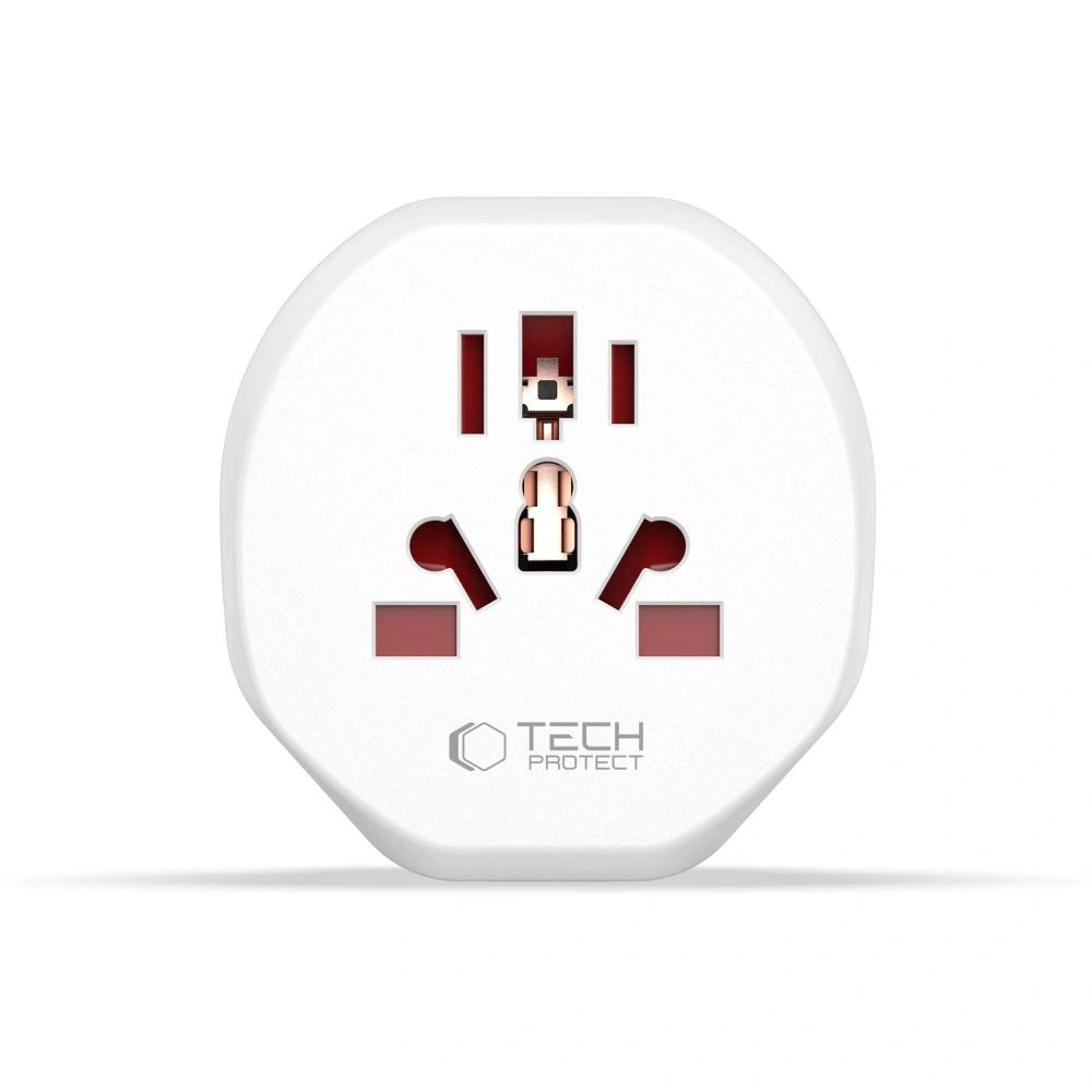 Tech-Protect Universal Travel Adapter From EU White