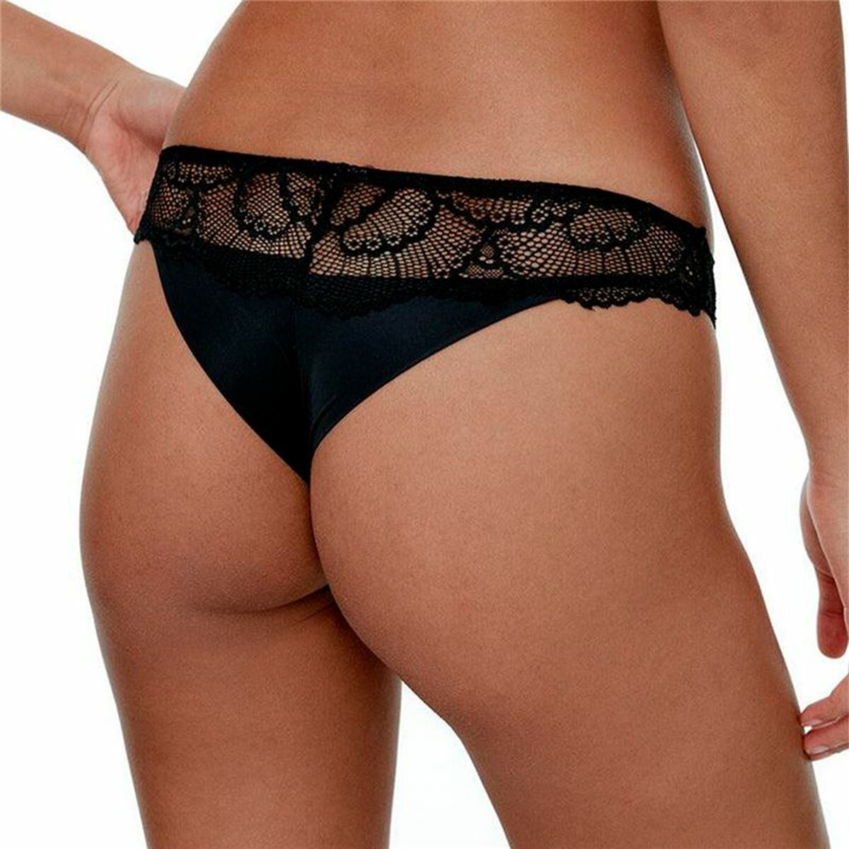 Thong Black Limba Maze Black